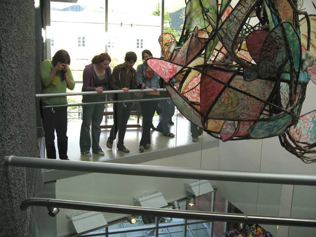 Boney Swan and museum guests