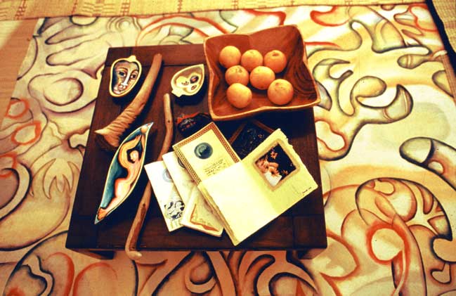 Items inside the tent